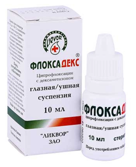 Флоксадекс 10,0 гл/ушн. капли