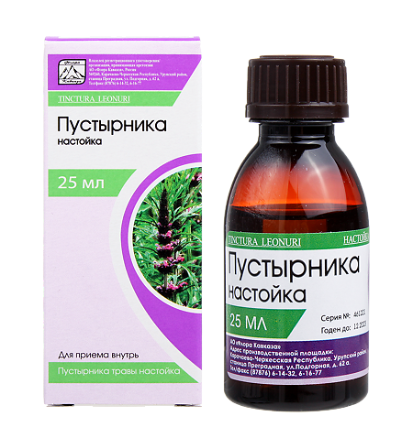 Настойка пустырника 25 мл (Россия)