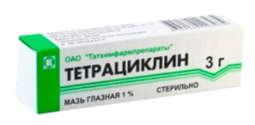 Тетрациклин гл. мазь 1% 3,0 ==