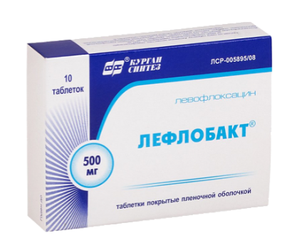 Лефлобакт 500 мг 100 мл р-р д/инф (Левофлоксацин)