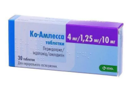 Ко-Амлесса 4 мг/10 мг/1,25 мг №30 табл
