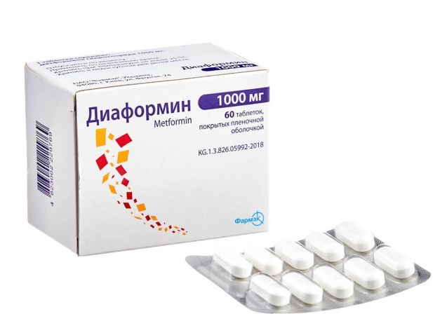 Диаформин 1000 мг №60 табл