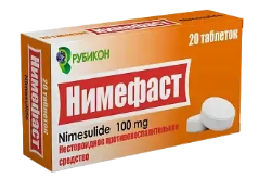Нимефаст 100 мг №20 табл