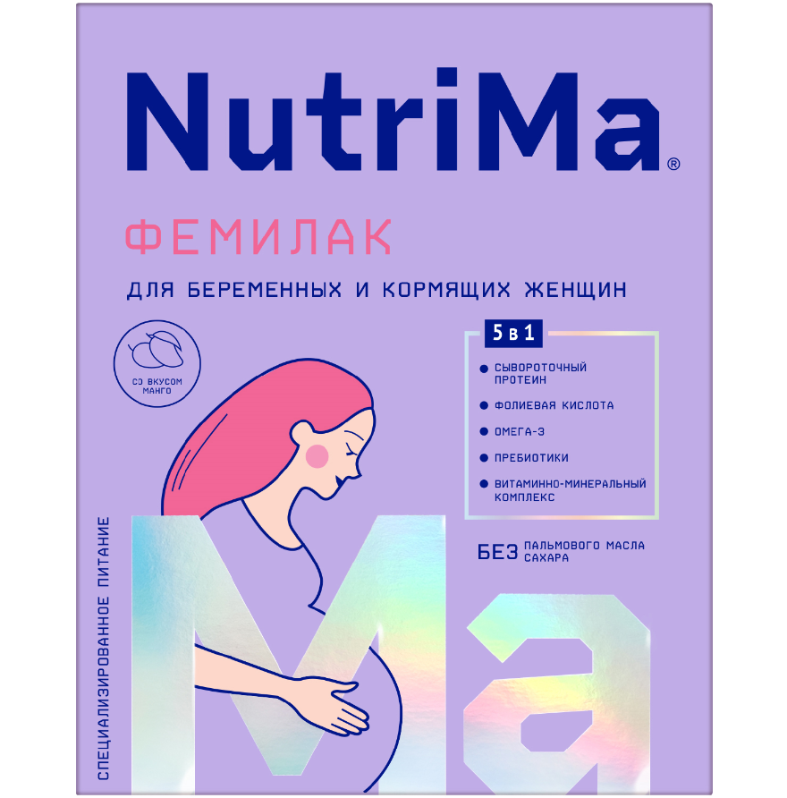 Смесь "NutriMa" Фемилак 5 в1 д/беременных и кормящих 350 г