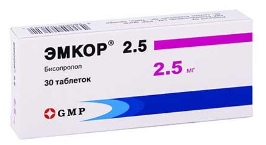 Эмкор 2,5 мг №30 табл