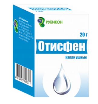 Отисфен 20 г капли ушные