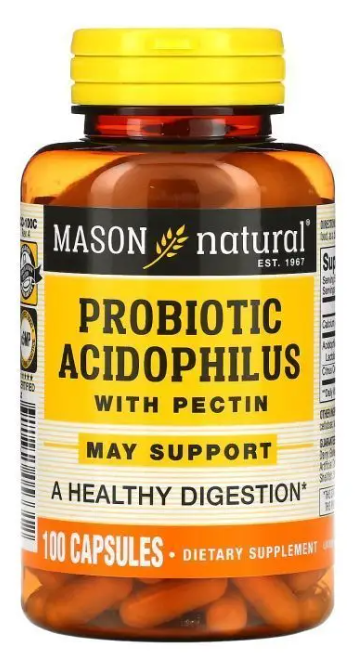 Пробиотик ацидофильный с пектином (Probioti A ophilus With Pe tin) №100 капс