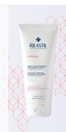 Крем д/лица "RILASTIL" успокаивающий очищающий 200мл (1391)