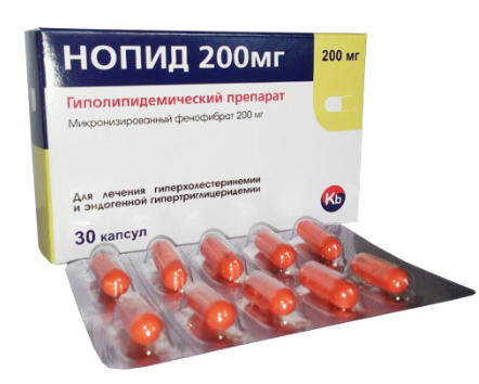 Нопид 200 мг №30