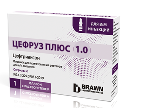 Цефруз плюс 1,0 №1 фл