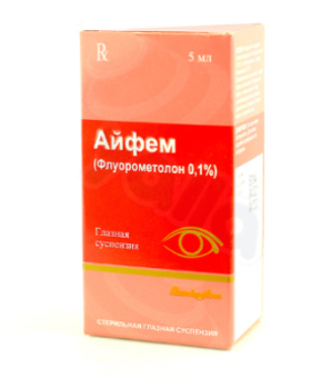 Айфем 5 мл глазная суспензия