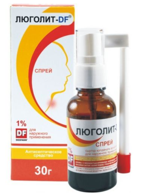 Люголит-DF 1% 30 г спрей