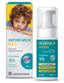 ХИГИЕНИКА МУСС педикулицидное 100 мл