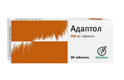 Адаптол 500 мг №20 табл