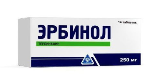 Эрбинол 250 мг №14 табл