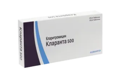 Кларанта 500 мг №14 табл (Кларитромицин)