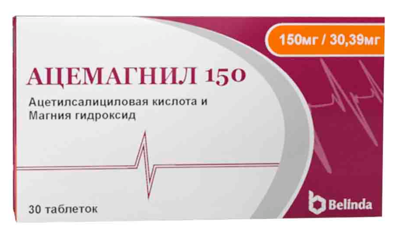 Ацемагнил 150 мг/30,39 мг №30 табл